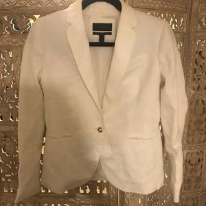J. Crew white blazer